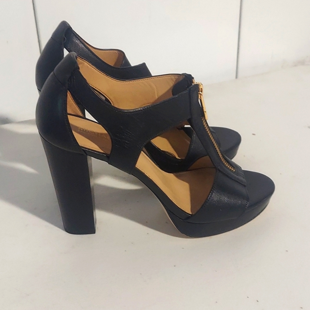 Michael Kors Open Toe Block Heels Sandals